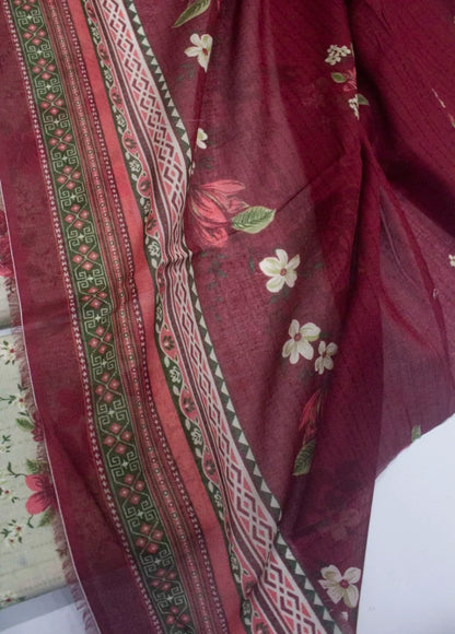 Bin Saeed Premium Cotton Unstitched 3-Piece Suit