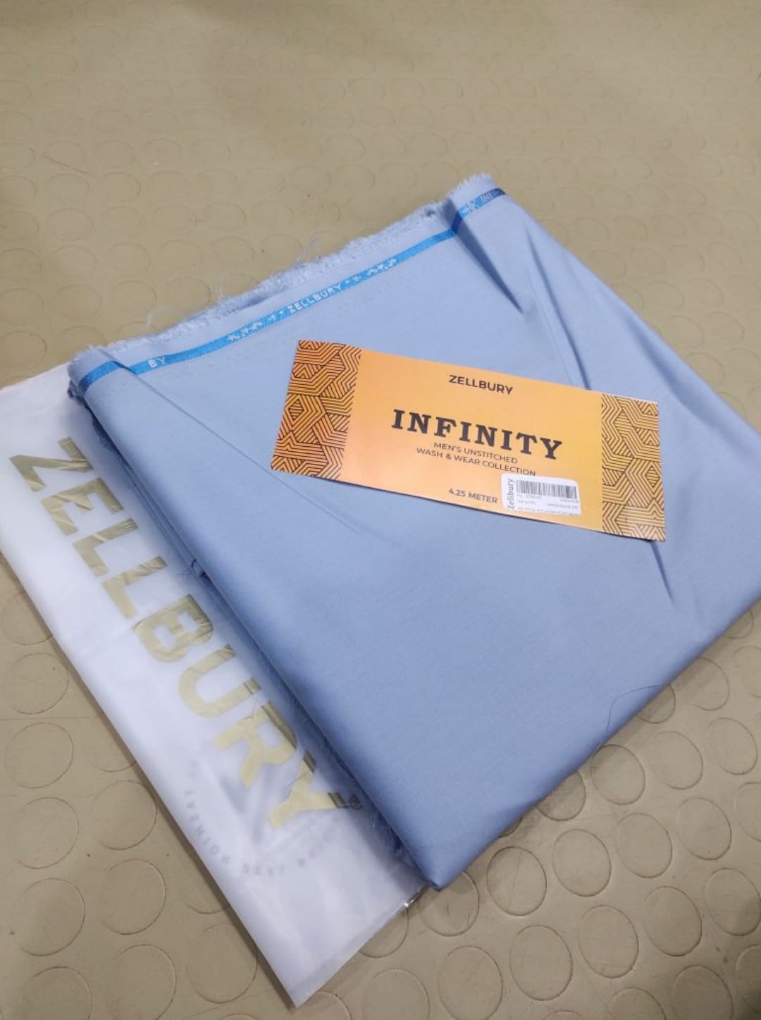 Zellbury Infinity – Premium Men’s Wash & Wear Unstitched FabricSAHI
