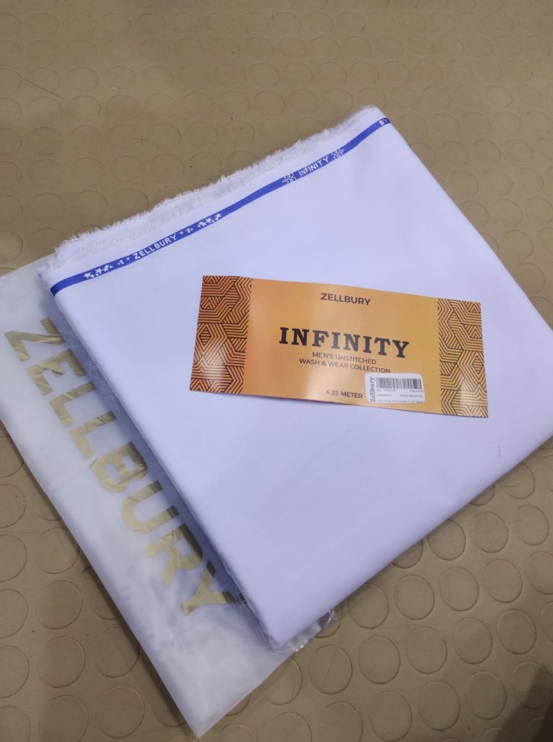 Zellbury Infinity – Premium Men’s Wash & Wear Unstitched FabricSAHI