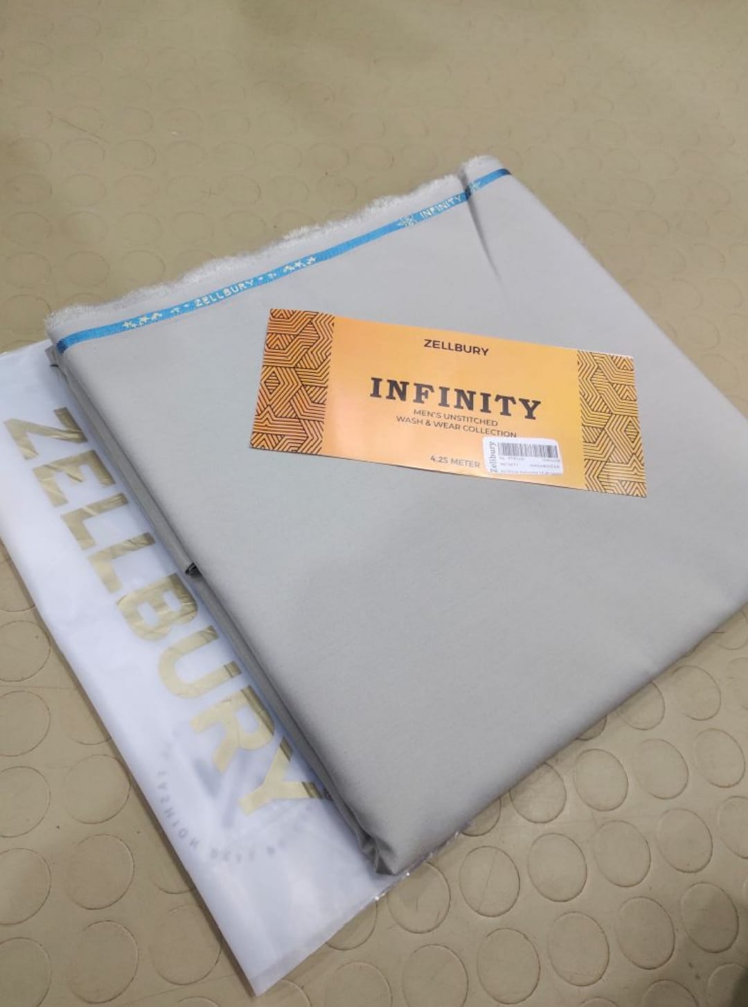 Zellbury Infinity – Premium Men’s Wash & Wear Unstitched FabricSAHI