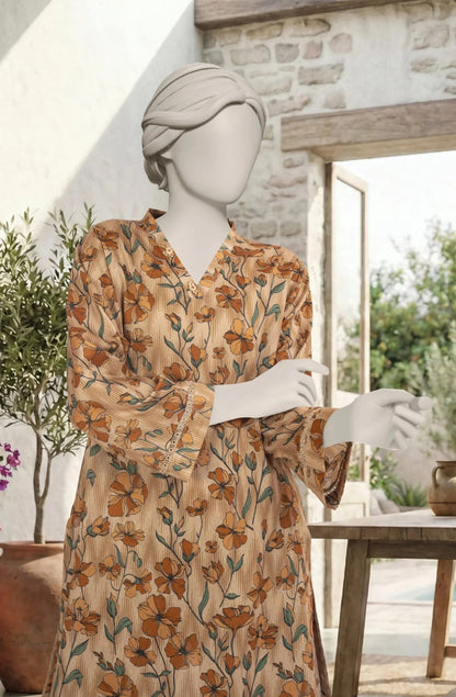 MTJ Premium 2-Piece Printed Lawn Suit (Shirt & Trouser - Unstitched)
