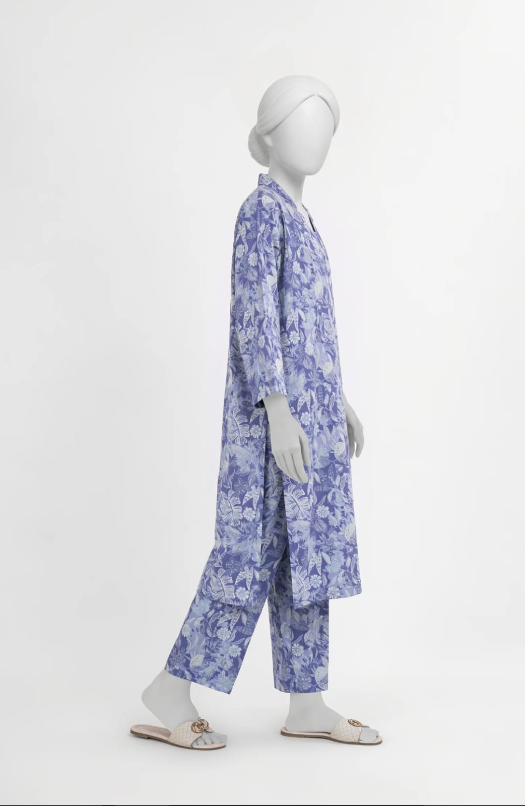 MTJ Premium 2-Piece Printed Lawn Suit (Shirt &amp; Trouser - Unstitched)