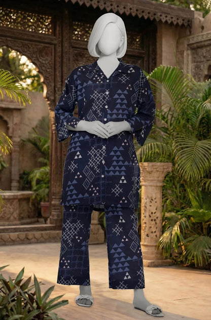 MTJ Premium 2-Piece Printed Lawn Suit (Shirt &amp; Trouser - Unstitched)