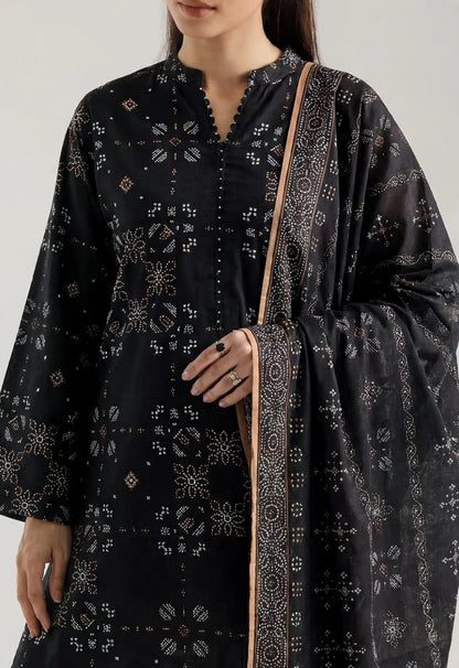 Saya 3-Piece Unstitched Printed Lawn Suit