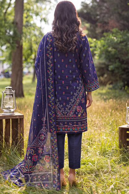 Saya 3-Piece Unstitched Printed Lawn Suit