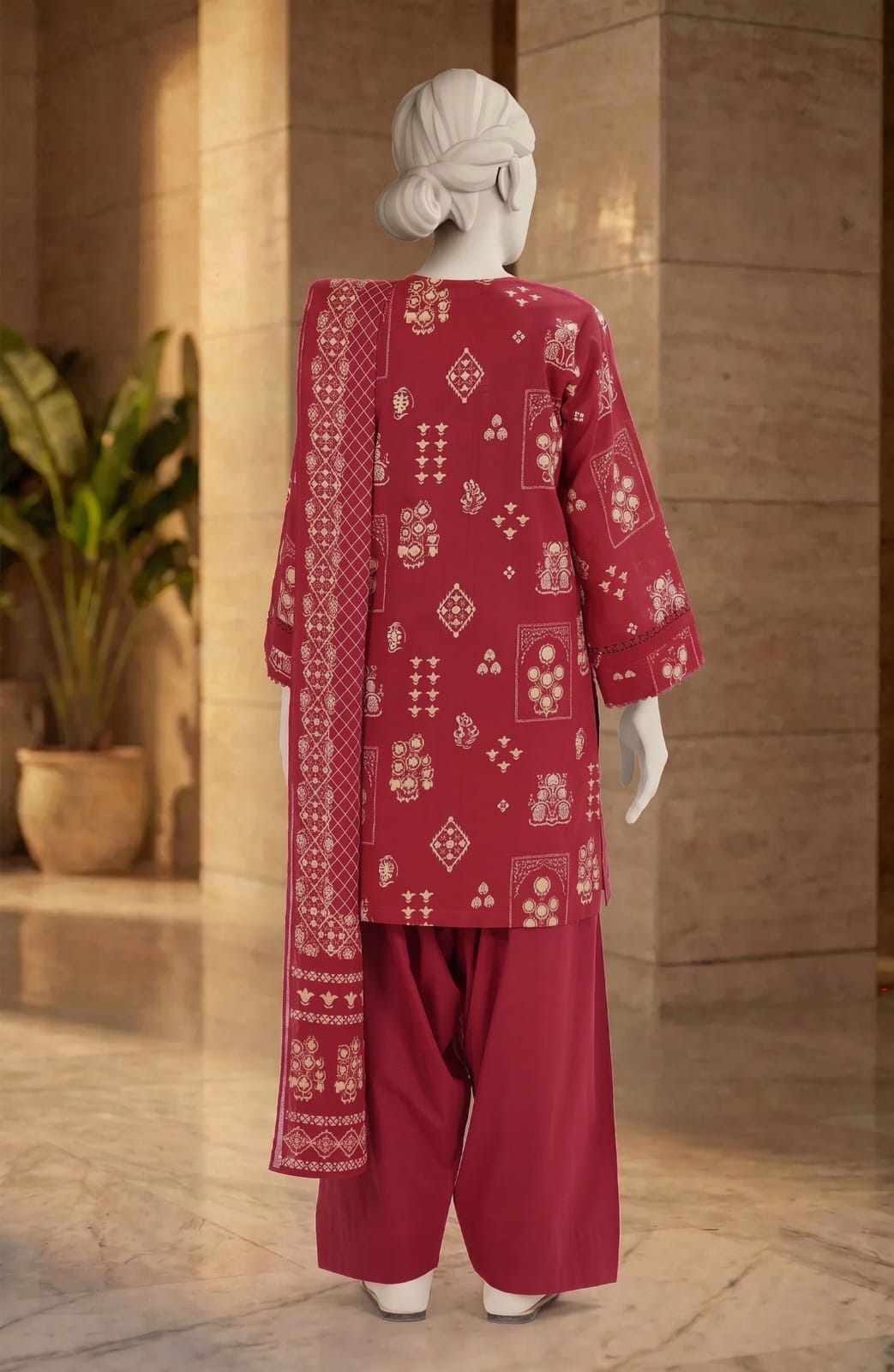 MTJ Premium 3-Piece Printed Lawn Suit – Unstitched