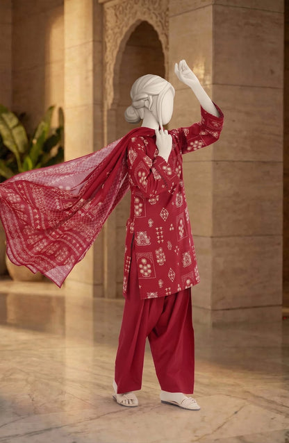 MTJ Premium 3-Piece Printed Lawn Suit – Unstitched