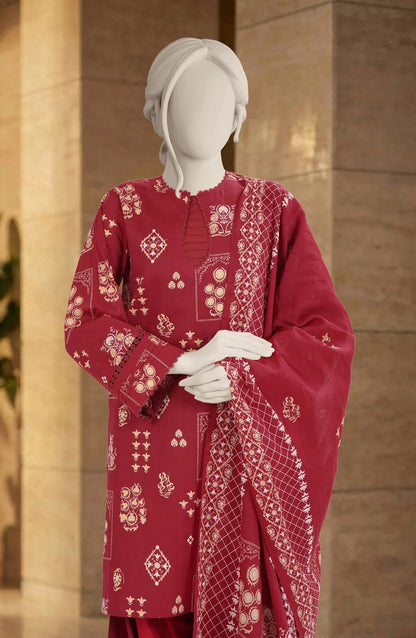 MTJ Premium 3-Piece Printed Lawn Suit – Unstitched